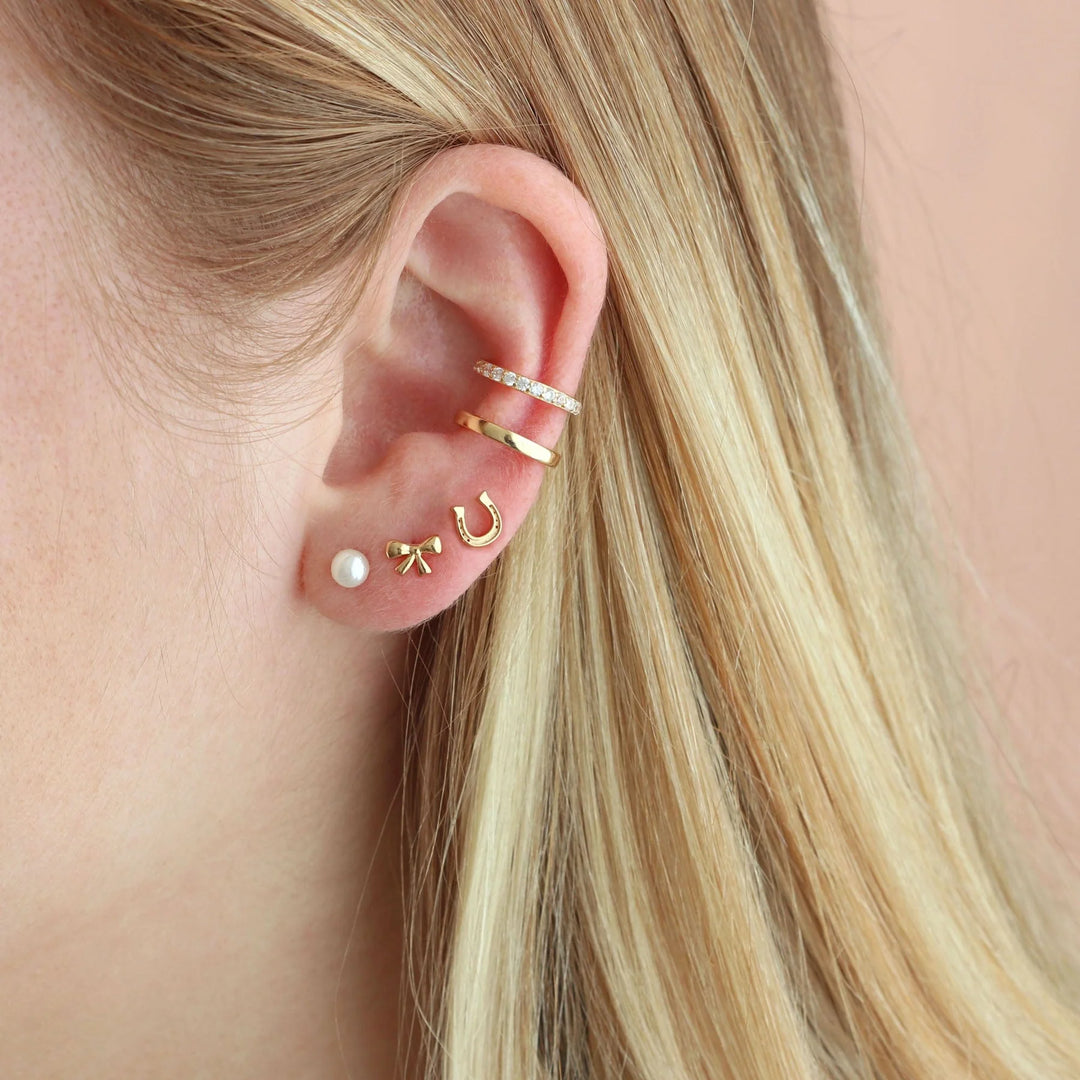 Kris Nations Bow Stud Earrings