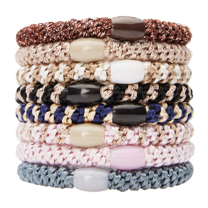 Grab &amp; Go Ponytail Holders Set/8 - Sophisticated