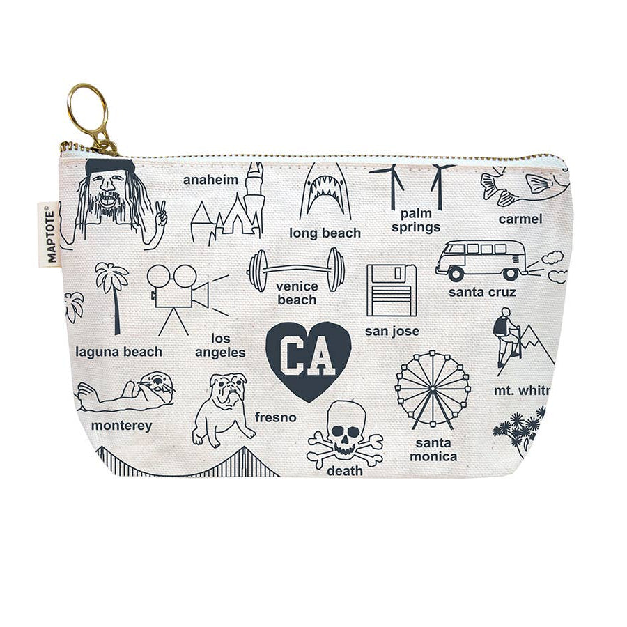 california zip pouch - natural