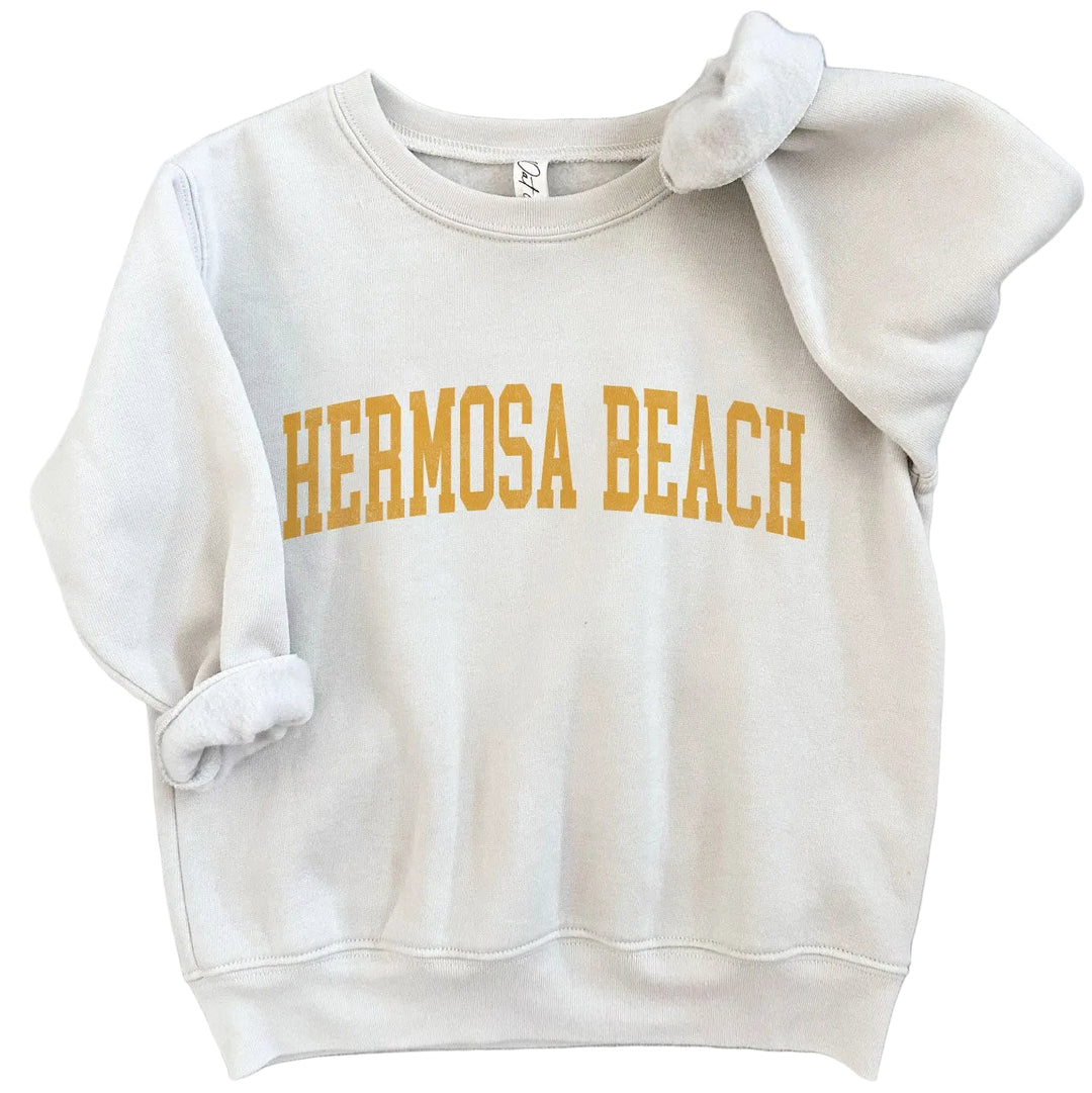 Hermosa Beach Toddler Sweatshirt - Heather Dust