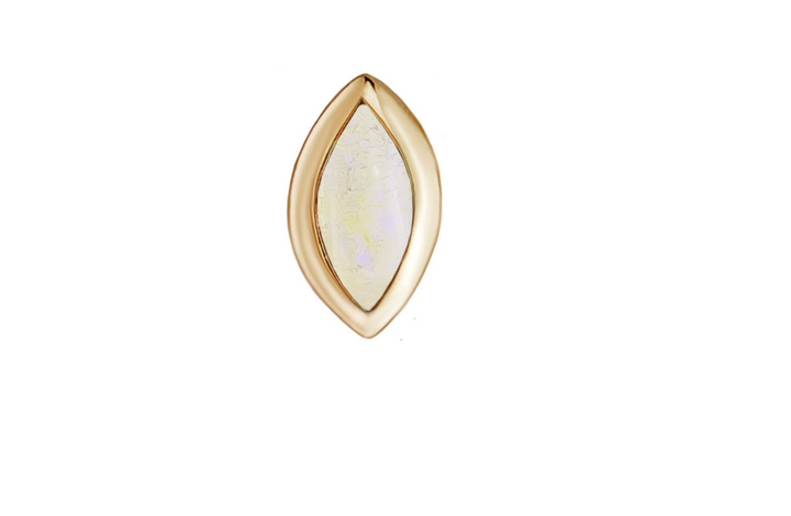Metier 9ct Mini Bezel Set Marquise Stud (single)
