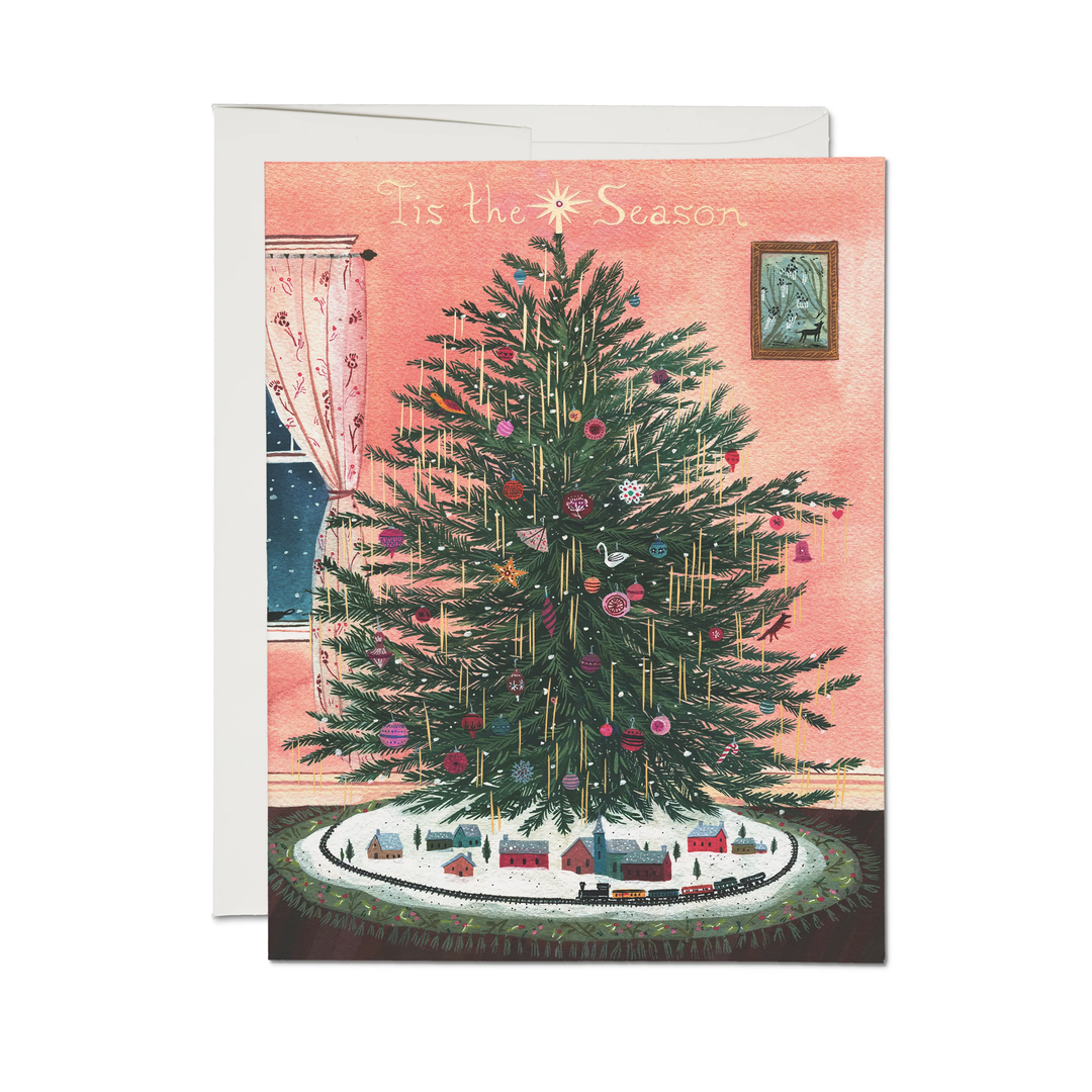 Tinsel Tree Holiday Card
