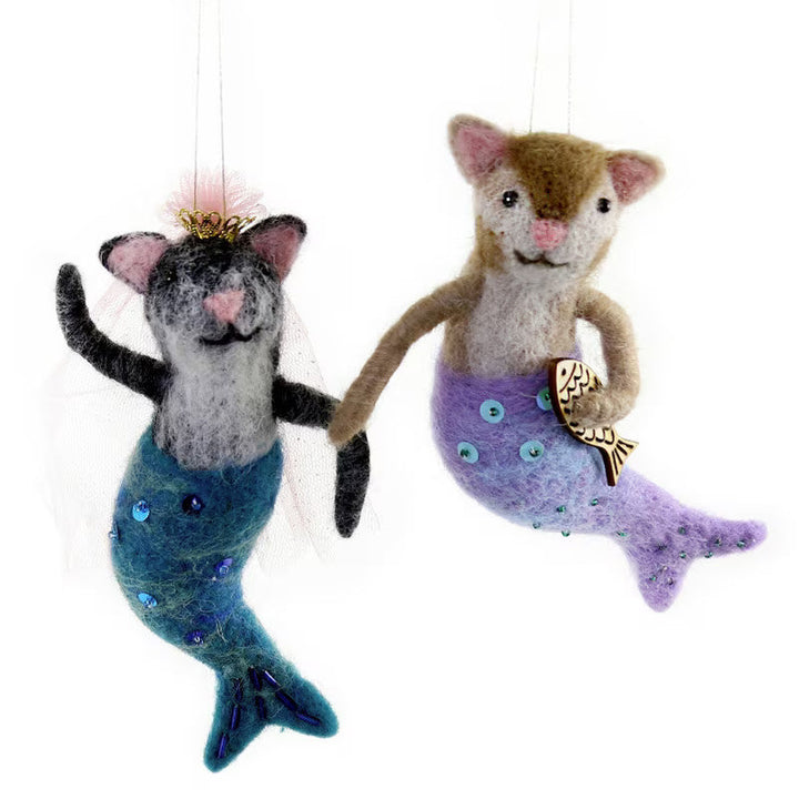 Felt Purrmaid Ornament