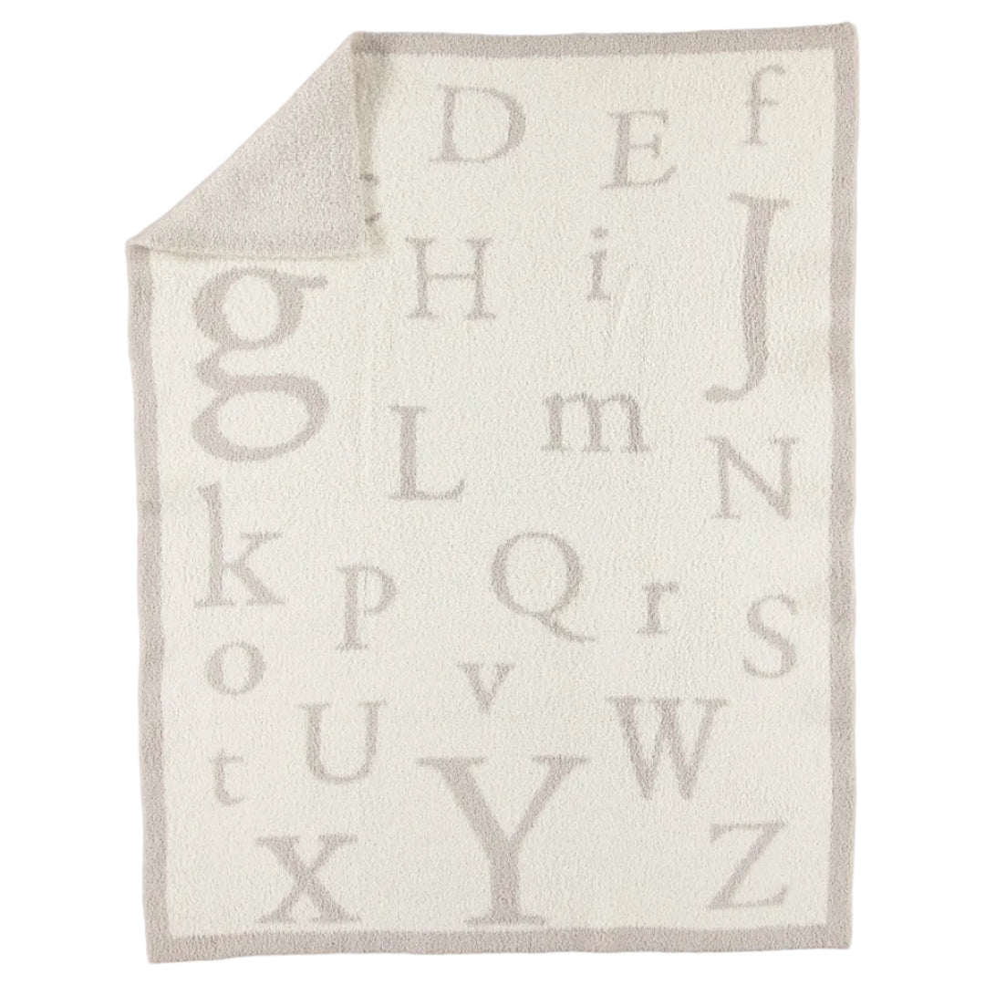 Barefoot Dreams ABC Baby Blanket - Stone