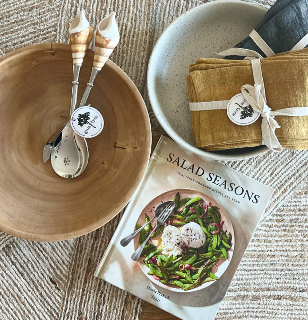 Kiln Mango Wood Shallow Bowl