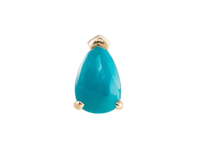 Metier 9ct Mini Claw Set Pear Stud (single)