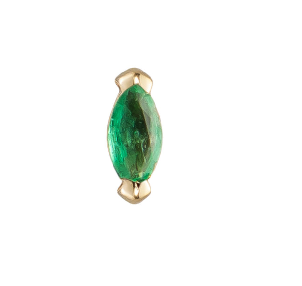 Metier 9ct Mini Claw Set Marquise Stud (single)