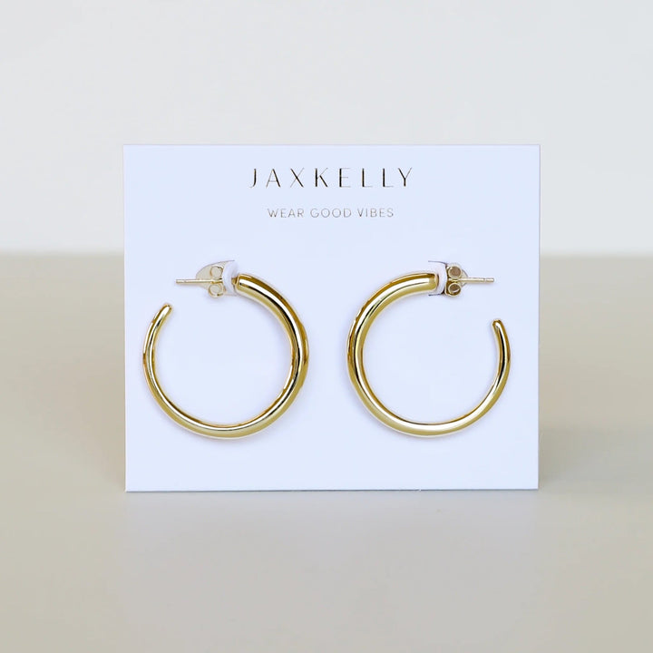 JaxKelly Everyday Gold Hoop - Medium