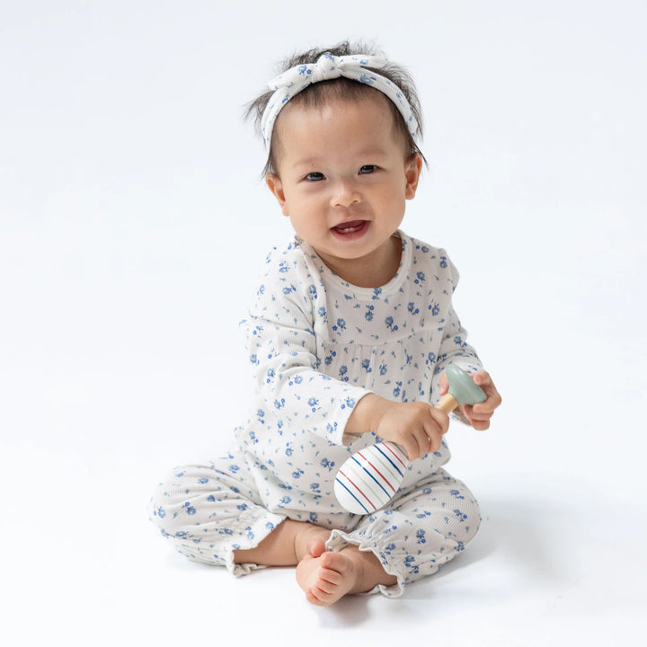 Joli Rosette Cuffed Sleeve Romper