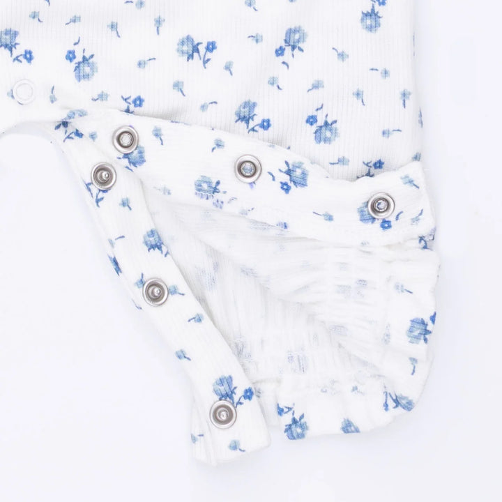 Joli Rosette Cuffed Sleeve Romper