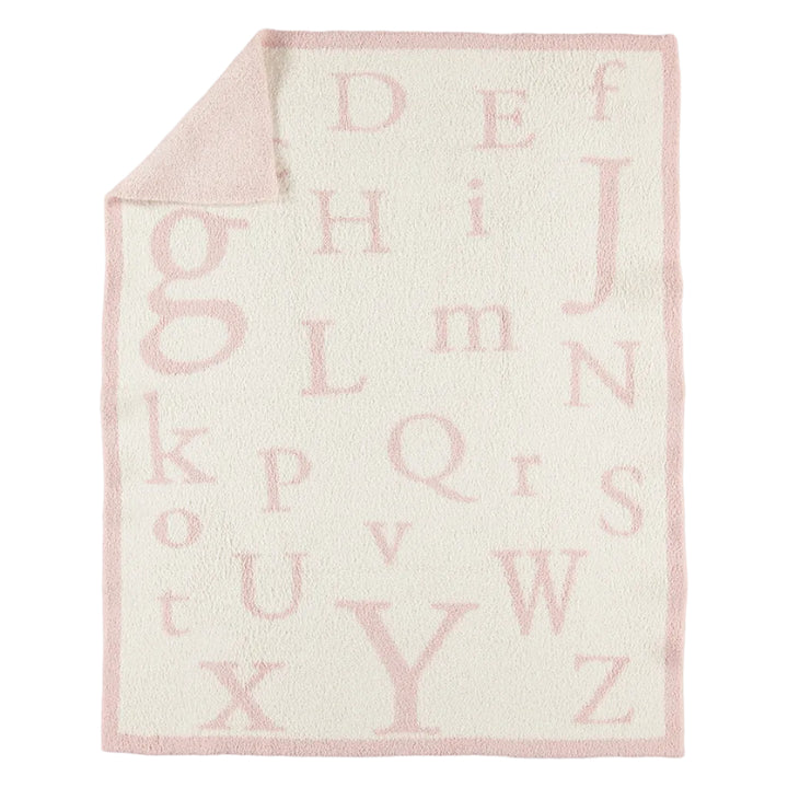 Barefoot Dreams ABC Baby Blanket - Dusty Rose