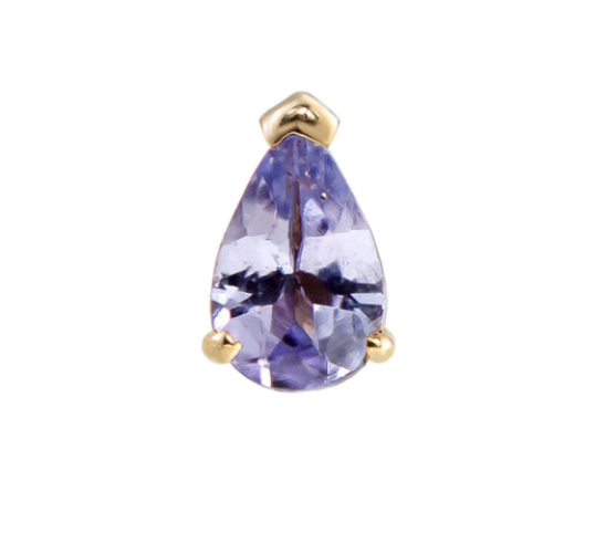 Metier 9ct Mini Claw Set Pear Stud (single)