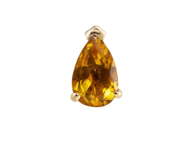 Metier 9ct Mini Claw Set Pear Stud (single)