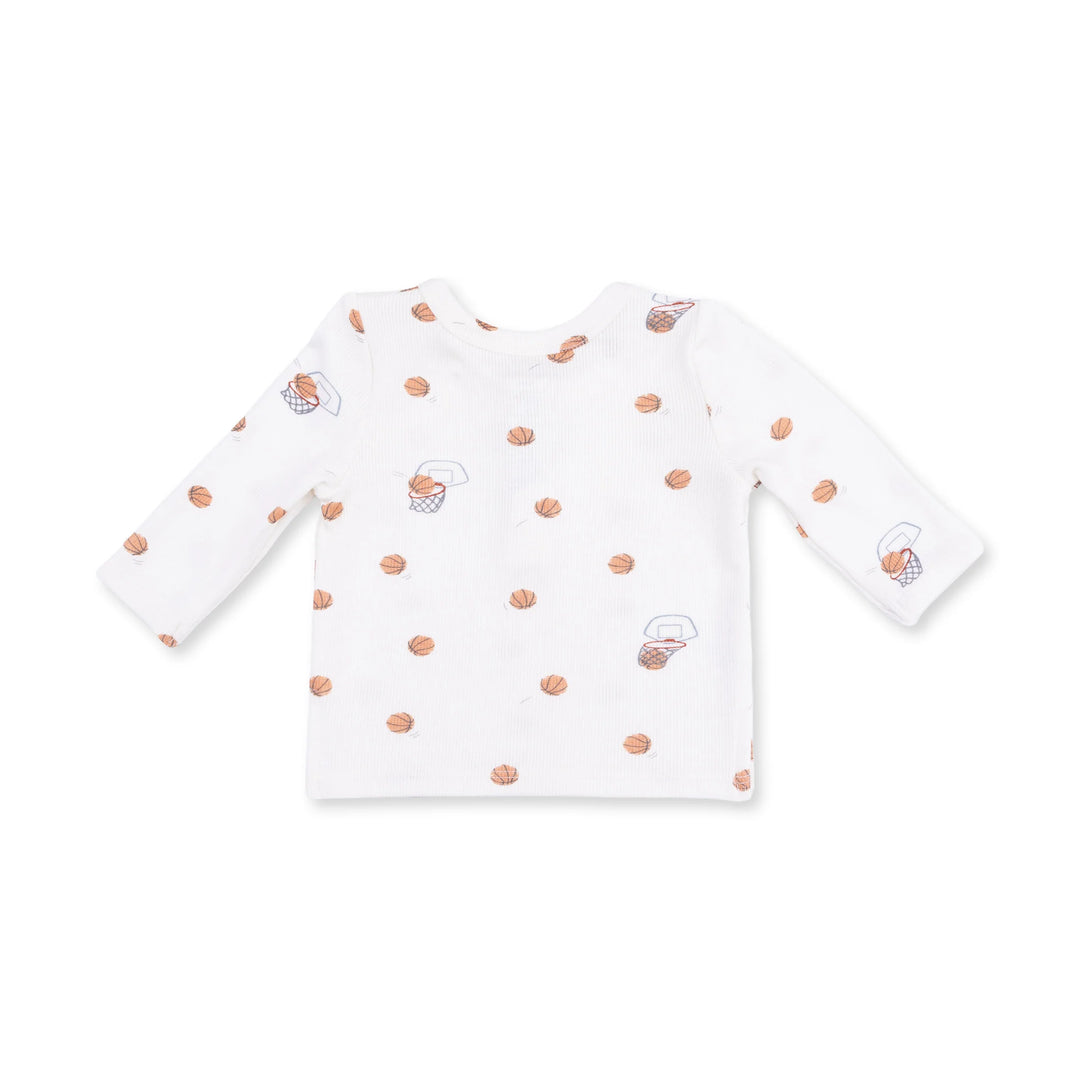 Mini Basketballs L/S Henley Play Set