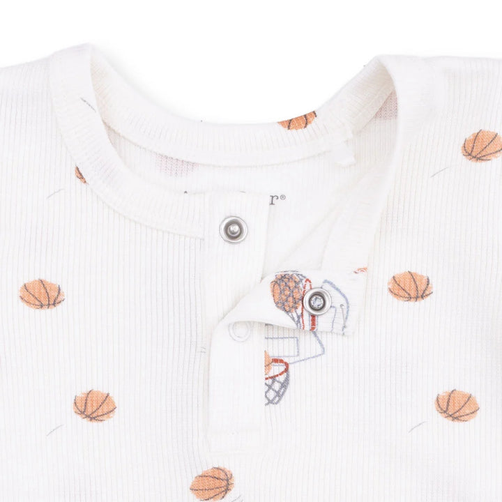 Mini Basketballs L/S Henley Play Set