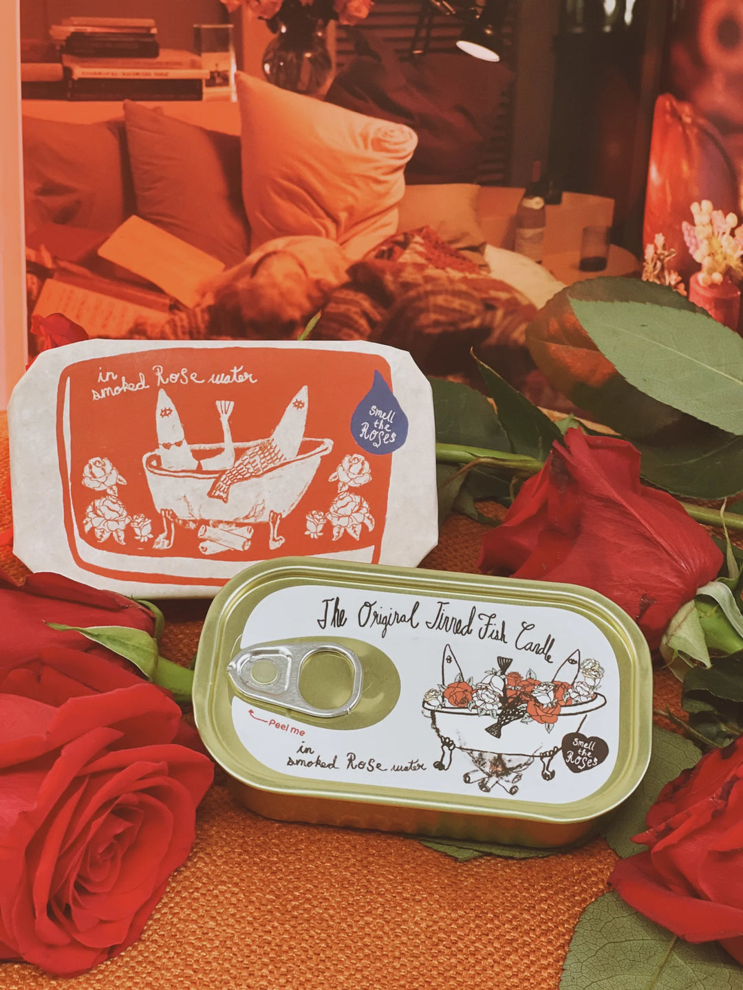 Tinned Fish Candle Smoked Rosewater