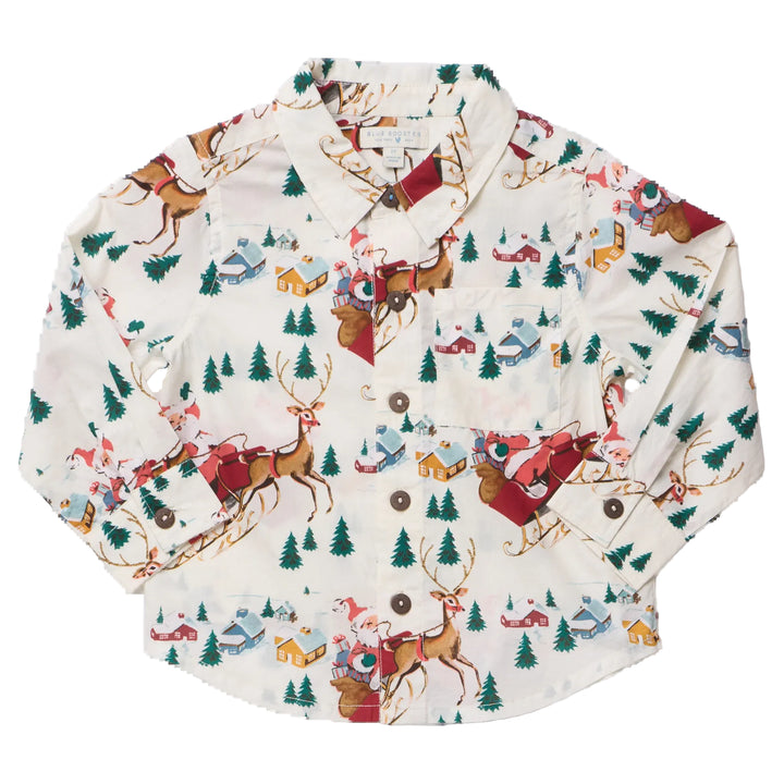 Jack Shirt Santa Sleigh 2T
