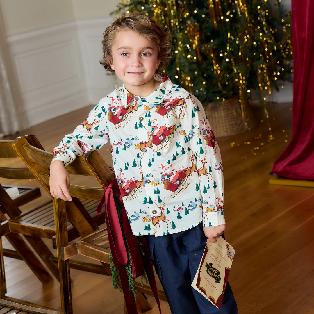 Jack Shirt Santa Sleigh 2T