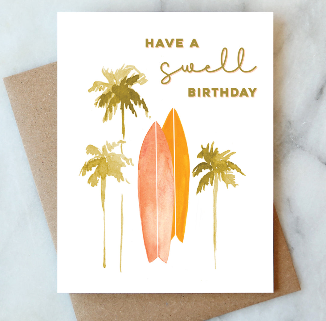 Surf Birthday Card