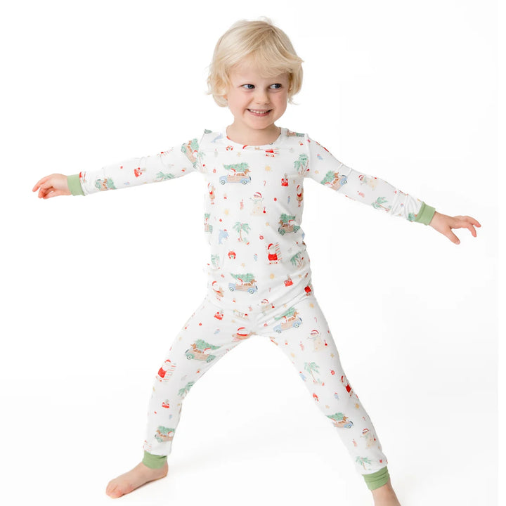 L/S Loungewear Set - Beach Christmas