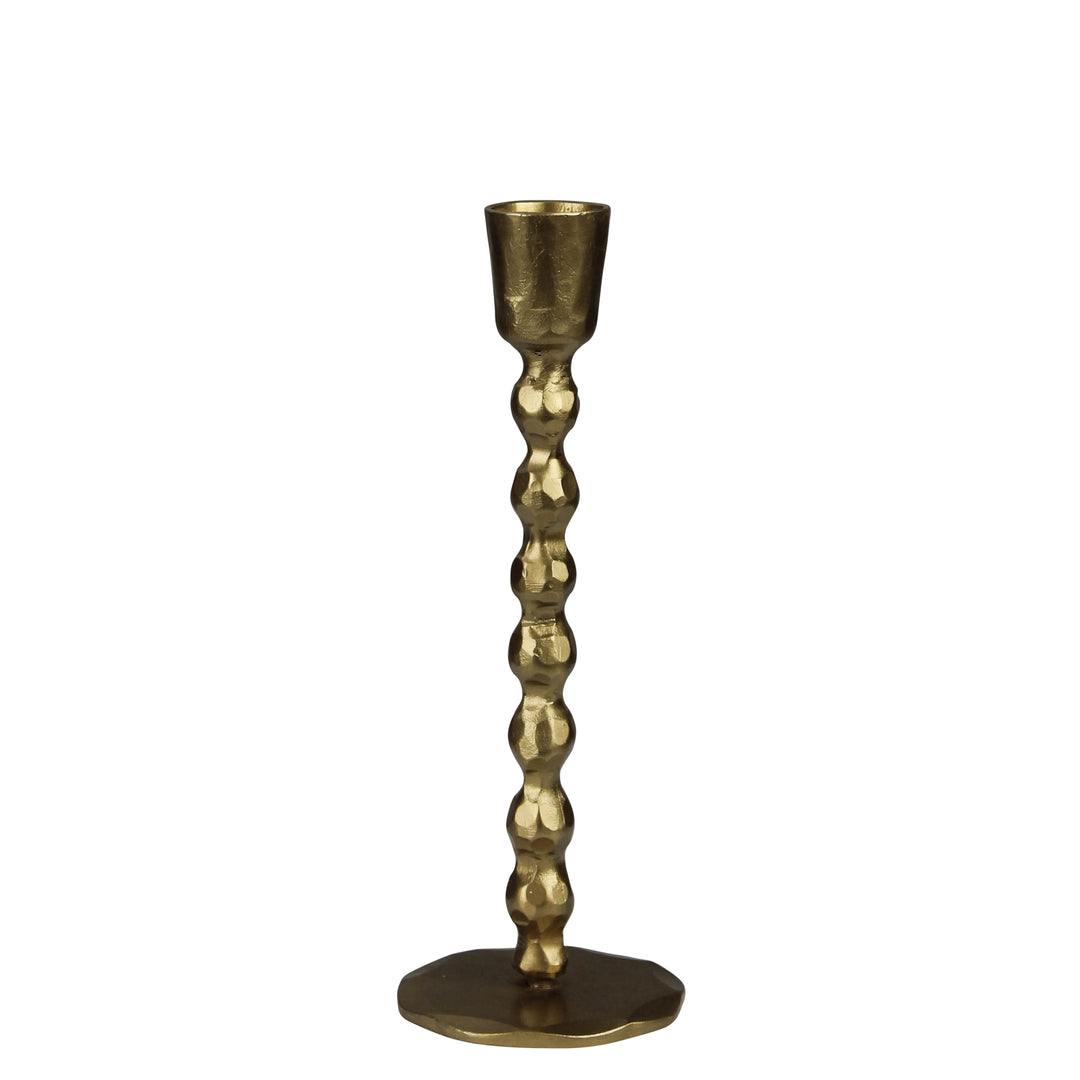Talega Beaded Stem Brass Taper Holder - Medium