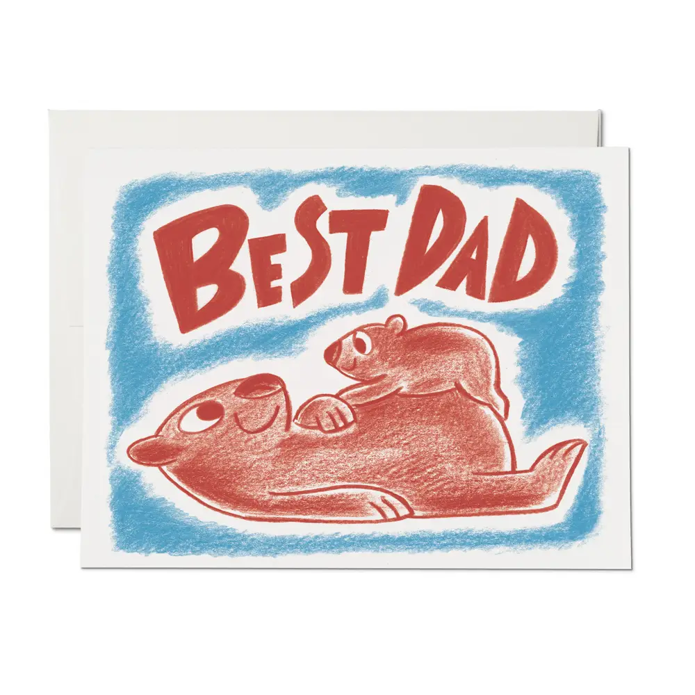 Best Dad Wombat Card