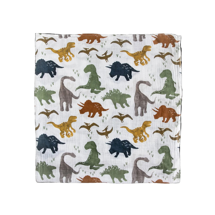 Cotton Muslin Swaddle - Dino Friends