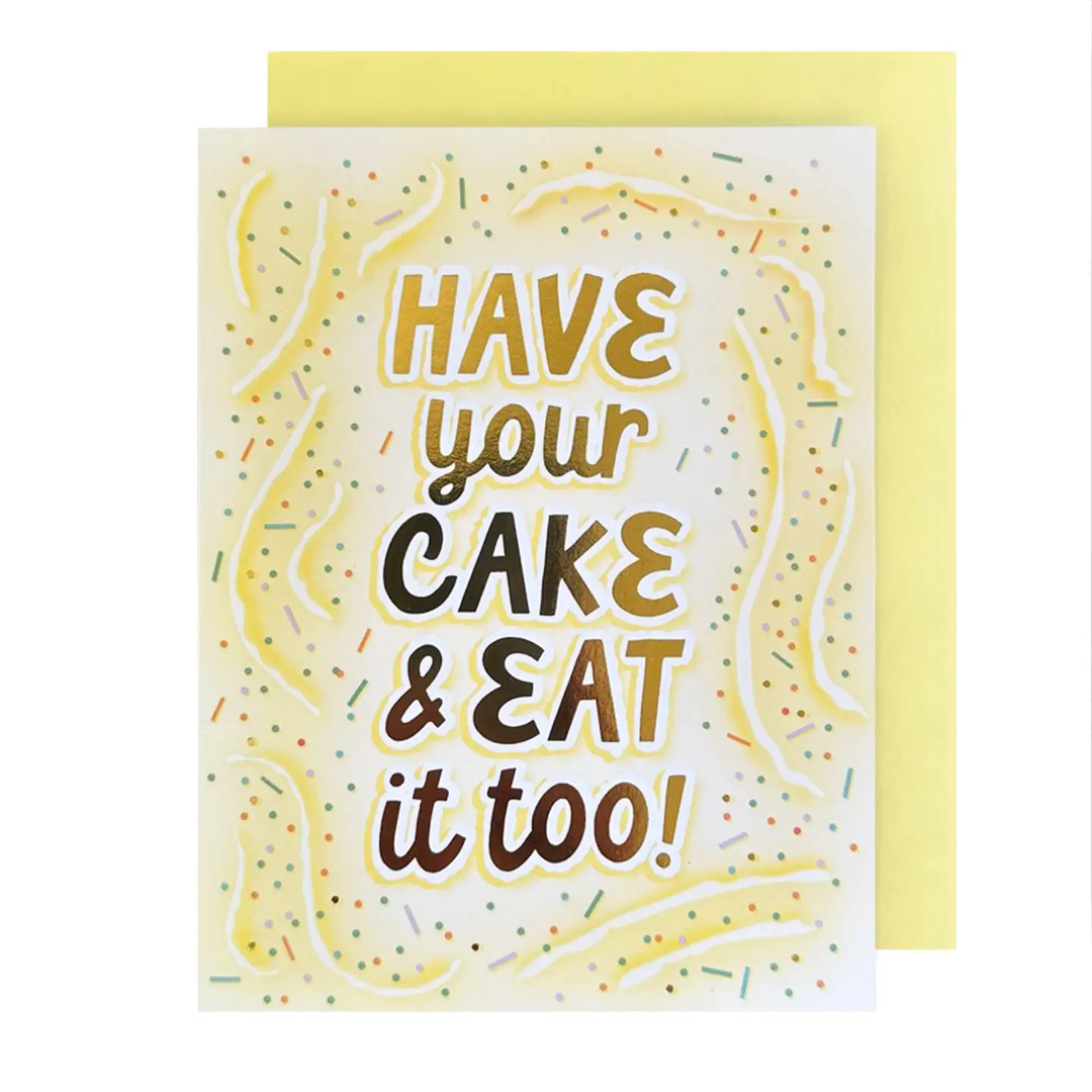 Have Your Cake Funfetti Birthday Card