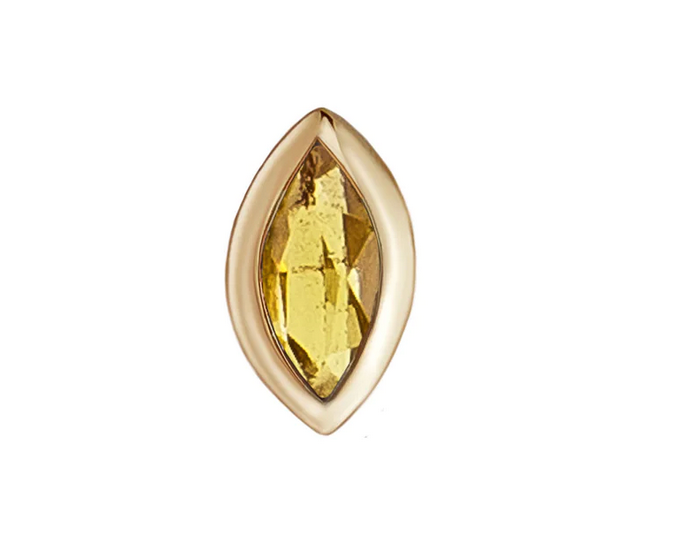 Metier 9ct Mini Bezel Set Marquise Stud (single)