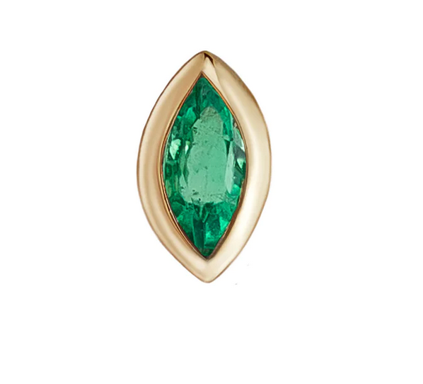 Metier 9ct Mini Bezel Set Marquise Stud (single)