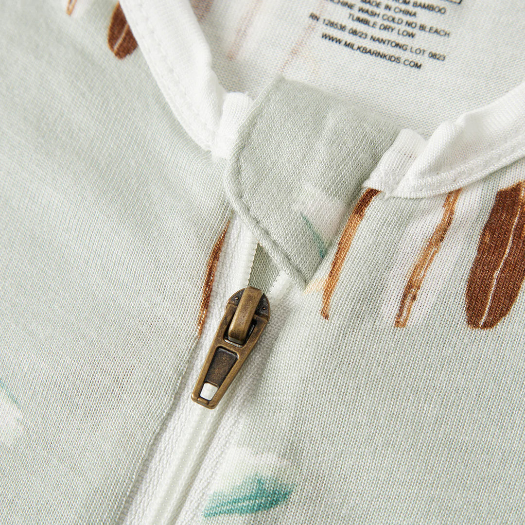 Bamboo Zipper Pajama - Vintage Surf
