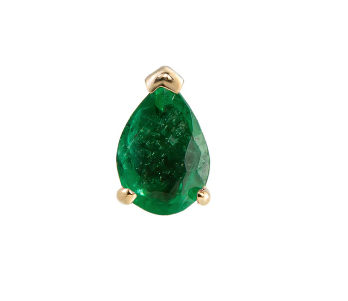 Metier 9ct Mini Claw Set Pear Stud (single)