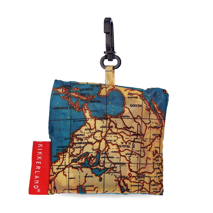 World Map Travel Size Laundry Bag
