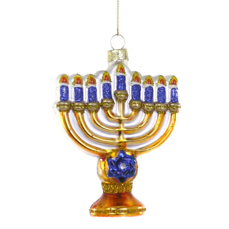 Menorah / Blue Candles Ornament