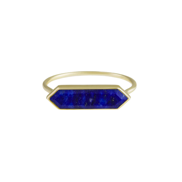 Metier 9ct Hexa Ring Lapis
