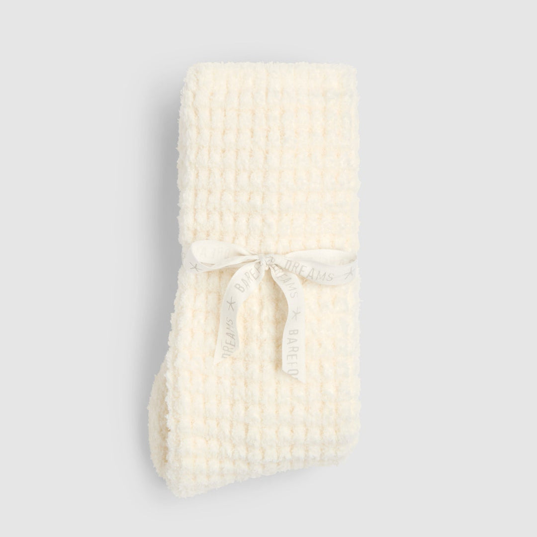 CozyChic Waffle Socks Pearl