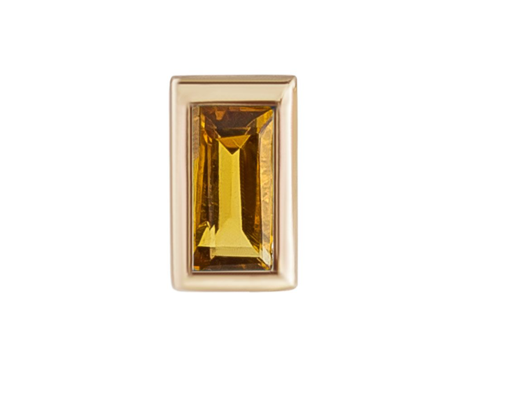 Metier 9ct Mini Bezel Set Baguette Stud (single)