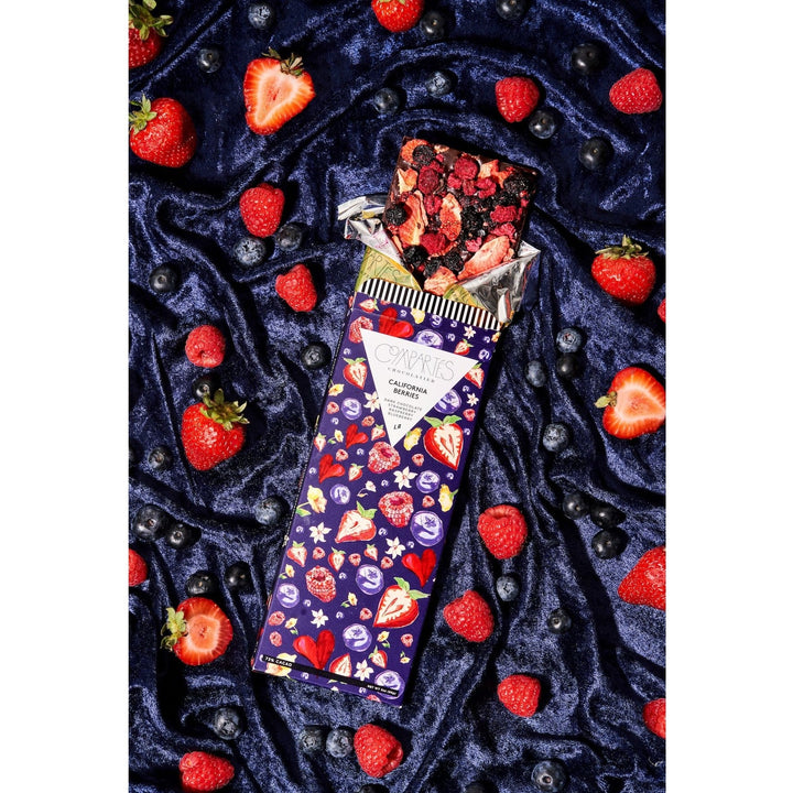 Compartes California Berries Dark Chocolate Strawberry Raspberry Blueberry