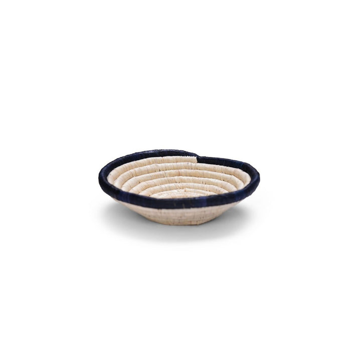 6" Small Blue Night Ring Round Basket