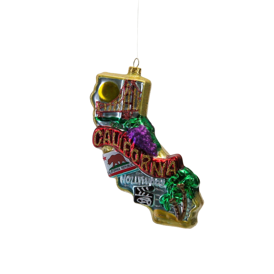 California Glass Ornament