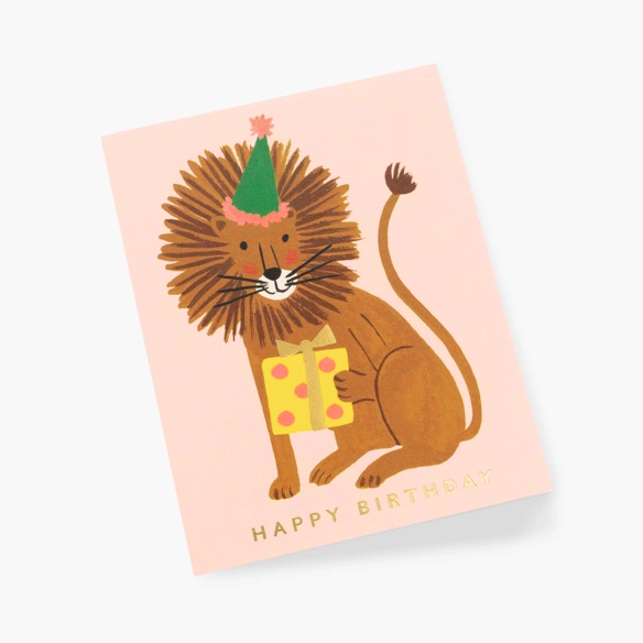 Lion Birthday Card