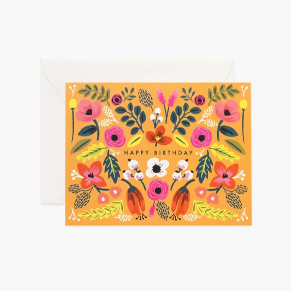Folk Birthday Card