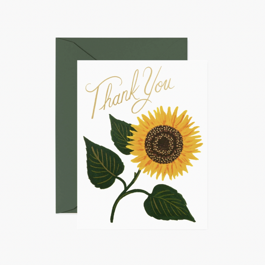 Sunflower Thank You Card