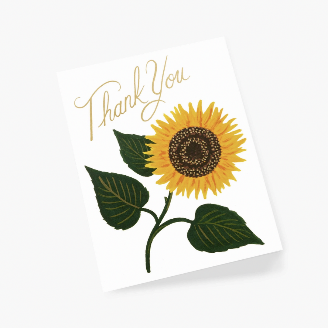 Sunflower Thank You Card