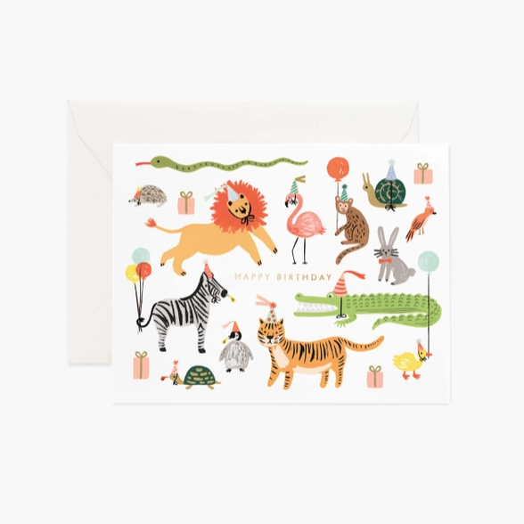 Party Animals Birthday Card