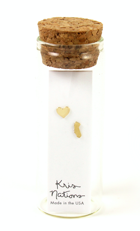Kris Nations Heart + California Stud Earrings