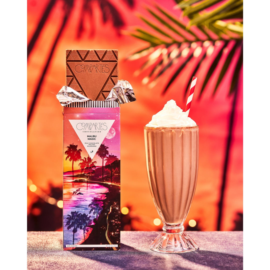 Compartes Malibu Magic Chocolate Bar - Malted Milkshake
