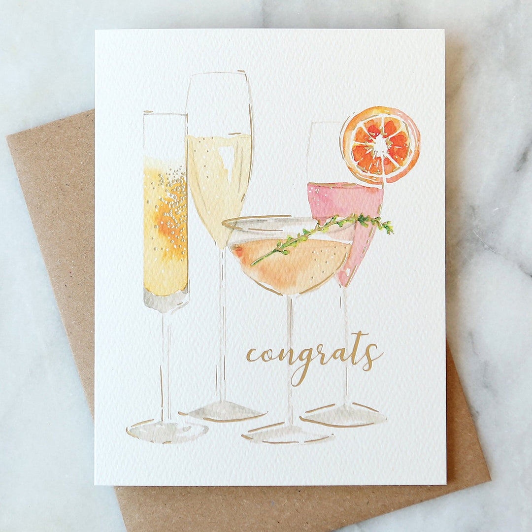 Bubbly Congrats Card