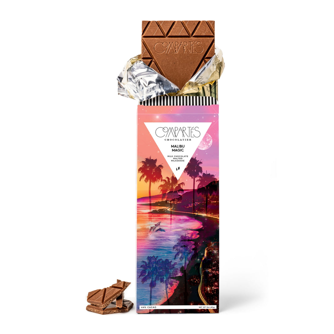 Compartes Malibu Magic Chocolate Bar - Malted Milkshake