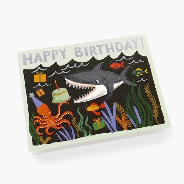 Shark Birthday Card